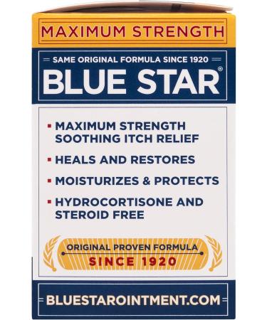 Blue Star Anti-Itch Medicated Ointment 2 oz - Pack of 6 | Fast-Acting Relief - Buy Online on GoSupps.com