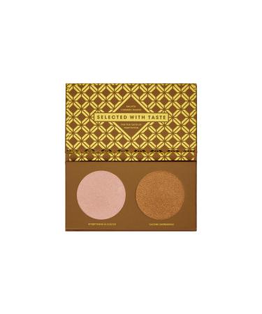 ZOEVA Caramel Melange Highlight Face Palette - Powder Face Highlighter Makeup Flattering for All Skin Tones Highly-Pigmented Shimmer Fragrance-Free Paraben-Free