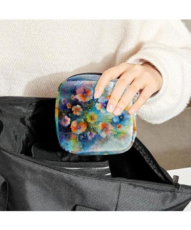 MUOOUM Heart-Love Pattern Menstrual Pad Bag - Zippered Collection Bag for Women & Girls | 4.7x6.6x6.6 in | International Shipping Available - Buy Online on GoSupps.com
