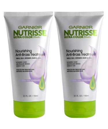 Garnier Hair Color Nutrisse Ultra Color Blondes Nourishing Anti-Brass Toner Treatment 2 Count (Packaging May Vary)