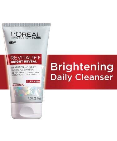 Revitalift Bright Reveal Daily Scrub Cleanser 5 fl oz | L'Oreal Brightening Facial Cleanser - Buy Online on GoSupps.com