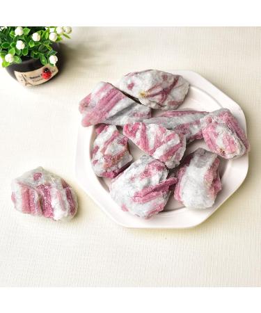 1pc Natural Pink Tourmaline Crystal Mineral Irregular Rough Stone Specimen Rock for Home Fish Tank Decoration Household (Color : Tourmaline 1pc Size : 25-45g) 25-45g Tourmaline 1pc - Buy Online on GoSupps.com