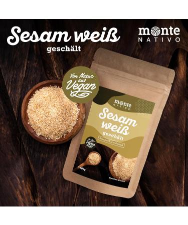 Buy Premium Quality Sesame White Monte Nativo 500g - Ideal for Cooking Baking & Sushi - International Shipping Available - Buy Online on GoSupps.com