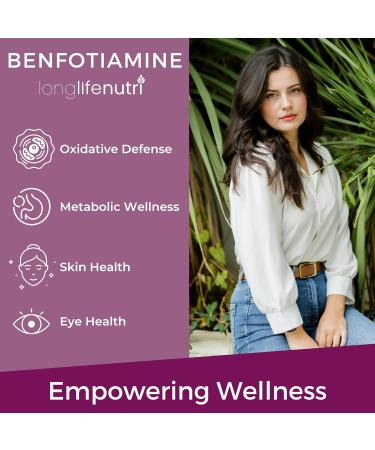 LongLifeNutri Benfotiamine 300 mg & Berberine HCl 500 mg Bundle - 180 Vegan Capsules Each 6 Month Supply Fat-Soluble B1 and Botanical Alkaloid Non-GMO GMP Certified Made in USA - Buy Online on GoSupps.com