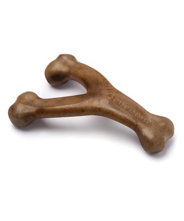 Benebone Wishbone Durable Dog Chew Toy for Aggressive Chewers, Real Flavors, Made in USA REAL Bacon Medium