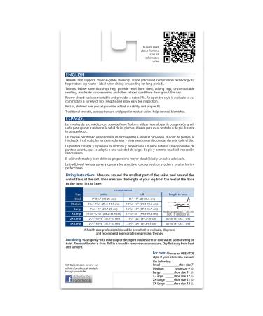 Truform 20-30 mmHg Compression Stockings Short Length, Black, Large - 1 Pair - Buy Online on GoSupps.com