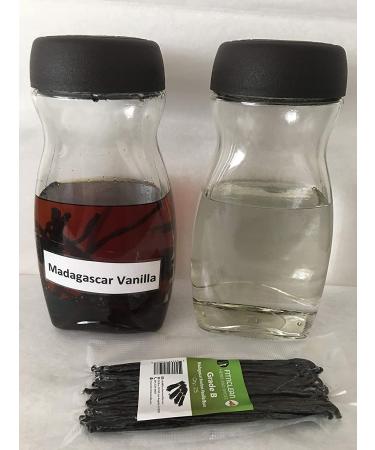 Grade B Madagascar Vanilla Beans (20 pcs, 5-7) for Extract, Paste, Cooking & Baking | Whole Bourbon NON-GMO Pods by FITNCLEAN VANILLA - Buy Online on GoSupps.com