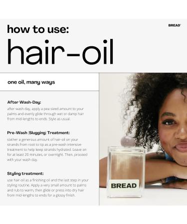 Bread Beauty Hair Oil | Everyday Gloss for All Hair Types | Silicone-Free Color Safe Cruelty Free | 3.3oz International Shipping - Buy Online on GoSupps.com