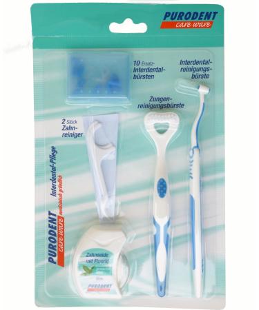 Interdental Dental Care Set Purodent Brush Sticks Dental Floss