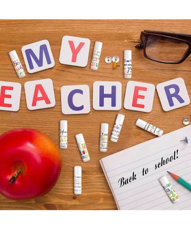 Dunzy 50 Pcs End of Year Teacher Gifts Lip Balm Bulk Teachers Appreciation Gifts Back to School Graduation Party Thank You Lipstick End of Year Classroom Gifts for Students Basket Stuffer - Buy Online on GoSupps.com