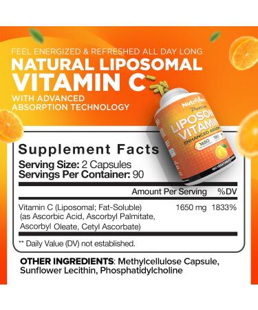 Nutrivein Premium Zinc Picolinate & Liposomal Vitamin C Supplement Bundle: High-Absorption Vitamin C Capsules & Zinc Supplements Defense and Vitality Bundle - Buy Online on GoSupps.com
