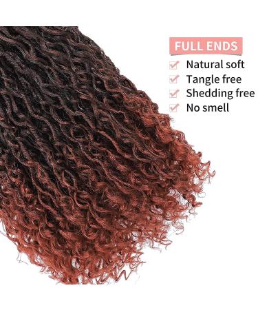 Goddess Locs Crochet Hair 18 River Boho Style Curly Faux Locs - 6 Packs T1B/350 - Buy Online on GoSupps.com