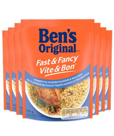 BEN'S ORIGINAL FAST & FANCY Homestyle Chicken Flavour & Wild Rice 12PK CASE Homestyle Chicken Flavour & Wild Rice (12 Pack) 12