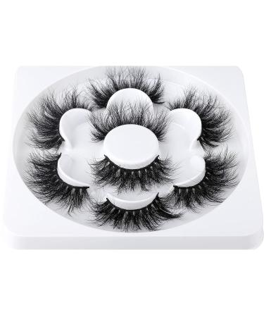 Calphdiar A-4: Fluffy Dramatic Mink Eyelashes - Thick, Long, Wispy Strip, Curly False Lashes - Buy Online on GoSupps.com