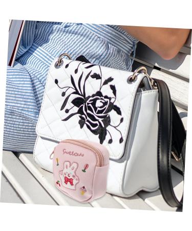 DOITOOL Pink Reusable Menstrual Bag Organizer - Washable Period Holder for Women - Small Bear Pouch for Tampons and Pads - Portable Travel Makeup and Nursing Organizer - 1 Count - Buy Online on GoSupps.com