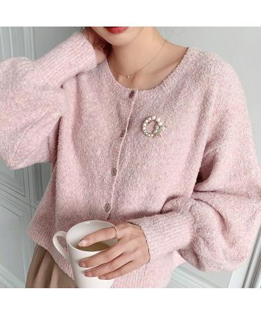 WIPPWER Pin Jewelry Gifts for Women High-end Brooch Pins for Women Sweater Coat Suit Clothes Accessories Golden Rhinestone Brooch Pins Stylish and Elegant Brooches & Pins - Buy Online on GoSupps.com
