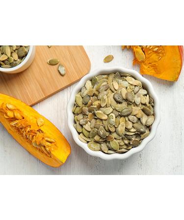 Organic Sprouted Pumpkin Seeds 8 oz - Non-GMO Raw Kernels, Unsalted, Vegan Kosher - High Protein, Omega Fats Keto Snack for Salads, Oats, Yogurt - Buy Online on GoSupps.com