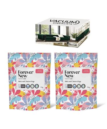 Forever New Delicate Powder Laundry Detergent Combo Set. INCLUDES 2 X 3 Kg (120 High Efficiency Loads) Powder Soft Scent Detergent. Special Value