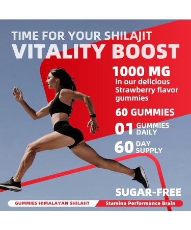 Pure Himalayan Shilajit Gummies for Men & Women - 100% Natural & Organic | 85+ Trace Minerals & Fulvic Acid | 60 Count | Individually Packaged - Buy Online on GoSupps.com