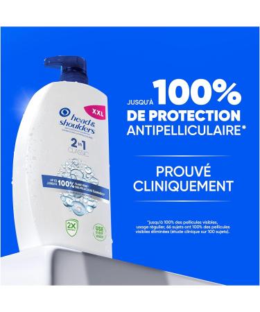 Head & Shoulders Classic 2 in 1 Anti-Dandruff Shampoo All Hair Types 1000ml Pump. Up to 100% Dandruff Removal Clinically Proven. Daily Use. Refreshing - Buy Online on GoSupps.com