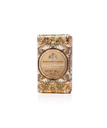 Ministry of Soap Ornate Extravagence Wrapped Soap Naturally Coloured Triple-Milled Soap Poppy and Pimpernel 200g