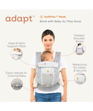 Ergobaby Adapt SoftFlex Mesh Baby Carrier - 3 Positions, Natural Beige - Buy Online on GoSupps.com