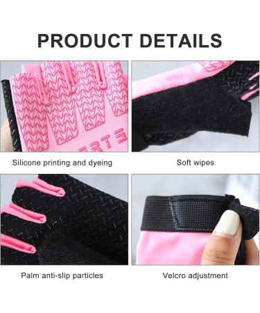 Keleily Children s Bicycle Gloves | Fingerless Sports Gloves for Boys & Girls | Outdoor Fitness Gear in Pink - Buy Online on GoSupps.com