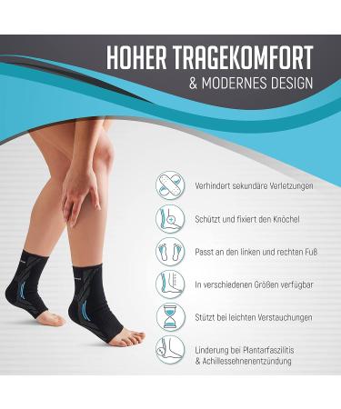 Kinetic Evolution Ankle Bandage - 2 Piece Foot Support for Men & Women Gray XL Sport Ankle Wrap for Right & Left - Buy Online on GoSupps.com