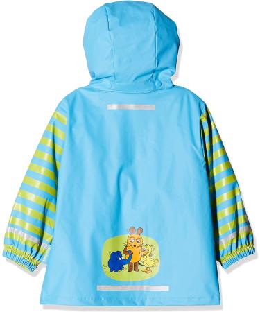 Playshoes Unisex Kid's Raincoat 140 Blue - Windproof and Waterproof Rainwear with Mouse Design - Buy Online on GoSupps.com