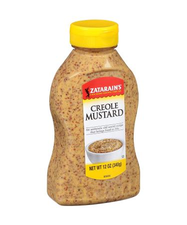 Zatarain's Creole Mustard 12 oz (Pack of 12) - Squeeze Bottle - Authentic Creole Flavor - Buy Online on GoSupps.com