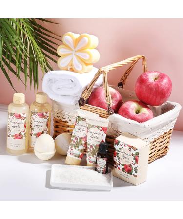Green Canyon Spa Cinnamon Apple Bath Gift Set for Women - 11Pcs | Mother's Day & Birthday Gift Idea - Buy Online on GoSupps.com
