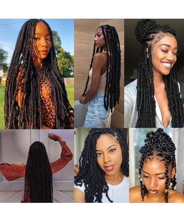 Xtrend 20 Inch Pre-Separated Springy Afro Twist Hair 8 Packs Pre-Fluffed Spring Twist Hair for Distressed Soft Locs Natural Black Marley Twist Braiding Hair Synthetic Hair Extension 1B# 20 Inch (Pack of 8) 1B# - Buy Online on GoSupps.com