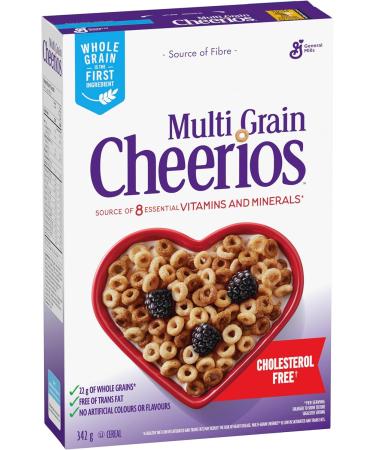 CHEERIOS Multi Grain Cereal Box Whole Grain is the First Ingredient 342 Grams Package of Cereal - Buy Online on GoSupps.com