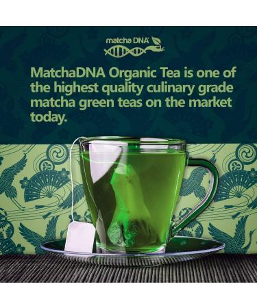MatchaDNA Certified Organic Matcha Green Tea - 100 Teabags | Matcha DNA - Buy Online on GoSupps.com
