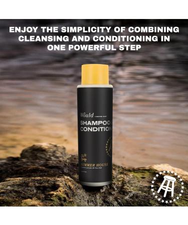 WOULD Men's 2-in-1 Shampoo & Conditioner - 16 oz Dual Action for Fresh Hair Oakmoss & Pink Pepper Scent - Shop Internationally - Buy Online on GoSupps.com