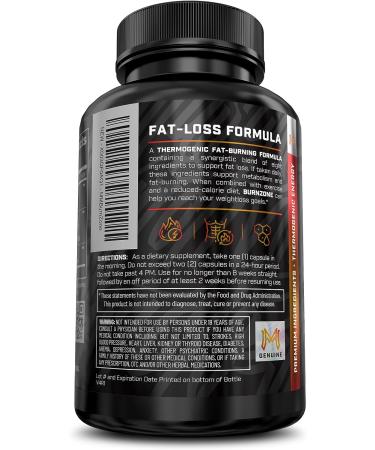 Thermogenic Fat Burner with Yohimbe Green Tea Extract Garcinia Cambogia - 60 Natural Diet Capsules - Buy Online on GoSupps.com