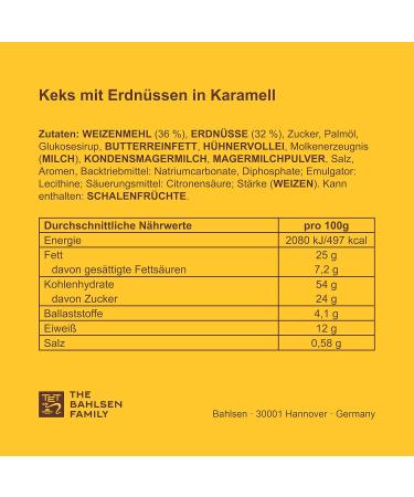 Leibniz Knusper Peanut Biscuits - 10 Pack Crispy Snacks with Caramel Cream (175g each) - International Shipping Available - Buy Online on GoSupps.com