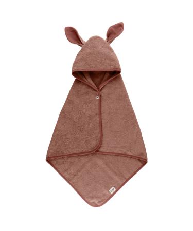 Bibs Hoodie Towel 0-2 years soft premium 100% organic OEKO-TEX certified cotton terry perfect after bath times with its super absorbent material Woodchuck Woodchuck Hoodie Towel