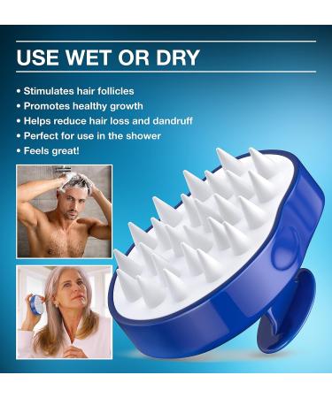 Guyology Labs Scalp Massager for Hair Growth - Soft Silicone Shampoo Brush for Dandruff Removal - Buy Online on GoSupps.com