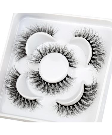 Shop Pooplunch Cat Eye False Eyelashes - Wispy Fluffy Faux Mink Volume Lashes (3 Pairs) - International Shipping Available - Buy Online on GoSupps.com