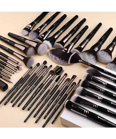 BEILI 40Pcs Professional Synthetic Makeup Brush Set for Foundation Blending Face Powder Blush Eye Shadows - Premium Kabuki Brushes Kit - Buy Online on GoSupps.com