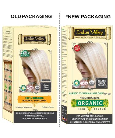 Indus Valley 100% Botanical Hair Color Set of 2 - Golden Wheat Blonde | Natural Vegan International Shipping - Buy Online on GoSupps.com