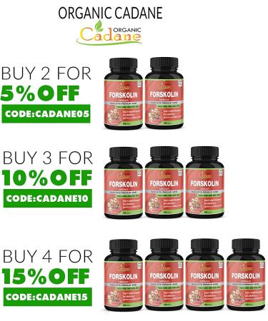 Organic Forskolin Extract Capsules 5000mg | 5 Months Supply with Turmeric, Arjuna, Garcinia Cambogia, Green Tea | Maximum Strength India Supplements for Energy Boost & Nourishing Diet - Buy Online on GoSupps.com