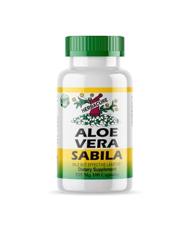 Herbacure Aloe Vera Sabila (1070Mg per serving) 100 Capsules