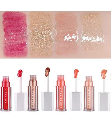 Hydrating Tinted Lip Gloss Set | Long-Lasting Non-Sticky Lip Oil | High Shine Moisturizer for Plump Soft Lips - Perfect for Dry Lips | International Shipping Available - Buy Online on GoSupps.com