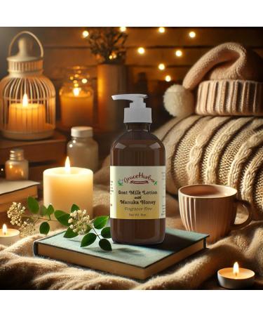 Grace Harbor Goat Milk Lotion with Manuka Honey Goat Milk Vitamin E - Fragrance Free Daily Whole Body Moisturizer Sensitive Skin Comfort (8 Ounce Unscented) Unscented 8 Fl Oz (Pack of 1) - Buy Online on GoSupps.com