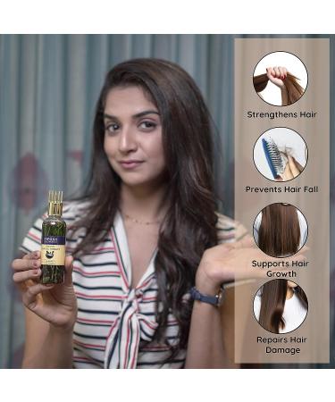 SWOSH 100% Ayurvedic Bhringraj and Amla Hair Oil - 100ml | Paraben, Sulphate, Silicone, and Synthetic Colour-Free - Buy Online on GoSupps.com