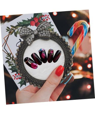 CLISPEED Palette de M lange Vintage Noeud avec Bord Noir Blanc Palette de Peinture pour Nail Art Plaque Pigments pour Manucure Accessoires pour Amateurs de Nail Art Pr sentation - Buy Online on GoSupps.com