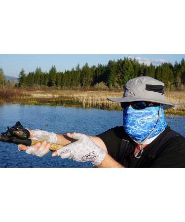 Fishoholic Fingerless Fishing Gloves UPF50+ Super Grip Sun Protection Men Women (GreyCamo, L/XL) - Buy Online on GoSupps.com