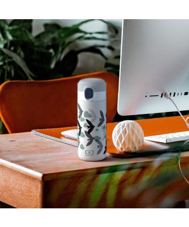MONBENTO Insulated Bottle MB Pop Birds 360ml - Leakproof, Hot/Cold 12 Hours - Kids School/Park or Adult Handbag - BPA Free - Green Graphic Birds - Buy Online on GoSupps.com